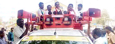 நாசரேத்தில் திமுக வேட்பாளா் இறுதிக்கட்ட பிரசாரம்