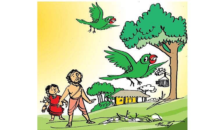 வேடனும் கிளியும்!