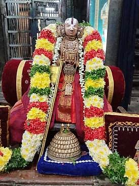 ஸ்ரீபெரும்புதூரில் ராமாநுஜருக்கு தனிமையில் சதகலச திருமஞ்சனம்