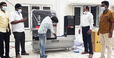 அரசு மருத்துவமனையில் ஆக்சிஜன் உற்பத்தி மையம்