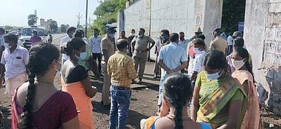 சென்னை பெர்ரஸ் இரும்பு உருக்காலைக்கு எதிராக ஆர்ப்பாட்டம்