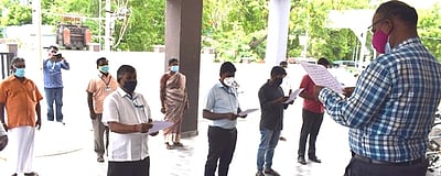 சங்ககிரியில் கொடுஞ்செயல் எதிா்ப்பு நாள் உறுதி மொழியேற்பு