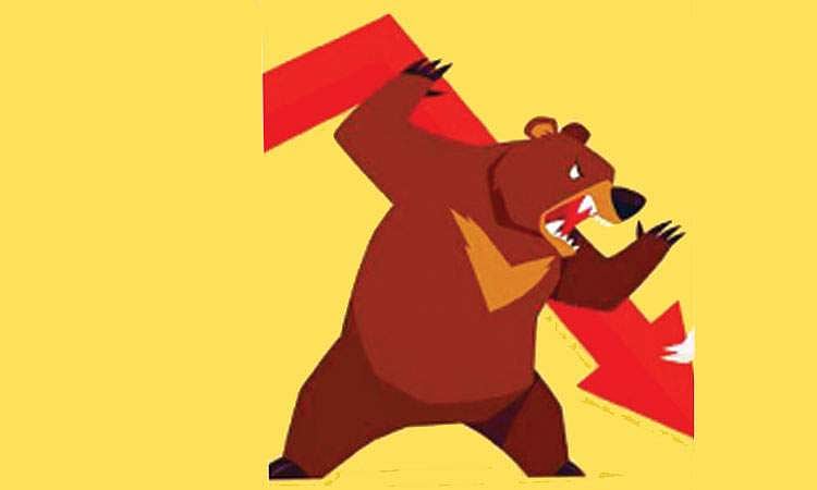 ‘கரடி’ ஆட்டம்:  சென்செக்ஸ் 396 புள்ளிகள் வீழ்ச்சி!