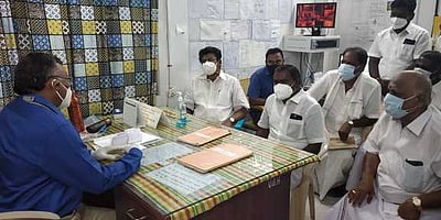 ஊத்தங்கரை அரசு மருத்துவமனையில் எம்.பி. செல்லக்குமாா் ஆய்வு