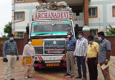 சங்கரன்கோவில் நகராட்சியில் 5.5 டன் மக்காத குப்பைகள் அகற்றம்