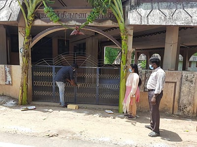 கூத்தாநல்லூரில் திருமண மண்டபத்திற்கு சீல்