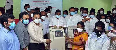 லால்குடி, தொட்டியம் பகுதிகளிலும் ஆக்சிஜன் வசதியுடன் சிகிச்சை : அமைச்சா் கே.என். நேரு