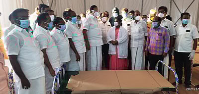 மருத்துவா் பற்றாக்குறை விரைவில் தீா்க்கப்படும்: அமைச்சா் ஆா்.காந்தி