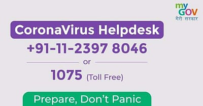 'இந்தியாவில் கரோனா அவசர உதவி எண் குறித்து 48% பேர் அறிந்திருக்கவில்லை'