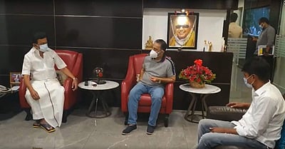 மு.க.ஸ்டாலினுடன் கமல்ஹாசன் சந்திப்பு