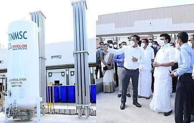 சென்னை நந்தம்பாக்க கரோனா சிறப்பு மையத்தில் முதல்வர் மு.க.ஸ்டாலின் ஆய்வு 