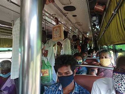 அதிக பயணிகளுடன் சென்ற பேருந்துக்கு அபராதம்