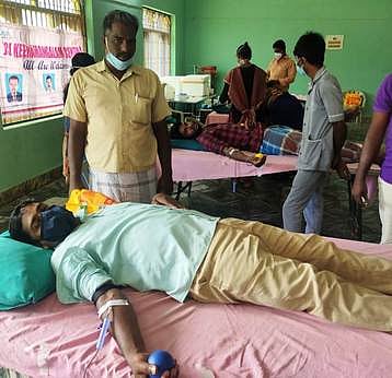 கொத்தமங்கலத்தில் ரத்த தான முகாம்