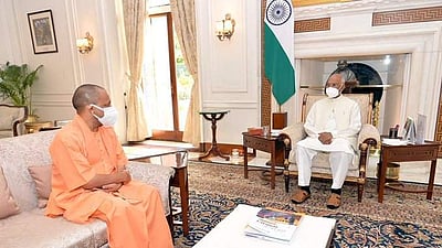 குடியரசுத் தலைவருடன் உ.பி. முதல்வர் யோகி ஆதித்யநாத் சந்திப்பு