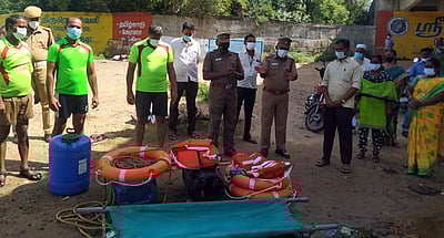 சேரன்மகாதேவியில் பேரிடா் ஒத்திகை