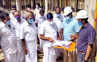 கால்நடை மருத்துவப் பல்கலைக்கழக கட்டடப் பணிகள்: எம்.எல்.ஏ. ஆய்வு