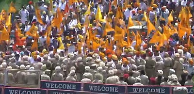 பஞ்சாப் முதல்வர் வீட்டின் முன்பு அகாலி தளம் கட்சியினர் போராட்டம்