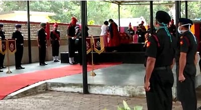 தில்லியில் வாகன விபத்தில் பலியான ராணுவ வீரர் உடல் அடக்கம்