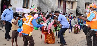 கரோனா தடுப்பு விழிப்புணா்வு முகாம்