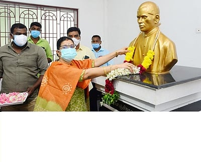 110-ஆவது நினைவு தினம்:வாஞ்சிநாதன் சிலைக்கு மரியாதை