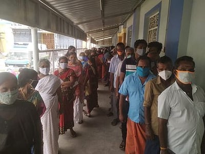திருவெறும்பூரில் கரோனா தடுப்பூசி முகாம்