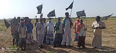 மேக்கேதாட்டு அணை கட்டும் முயற்சியை கைவிடக் கோரி விவசாயிகள் ஆர்ப்பாட்டம்