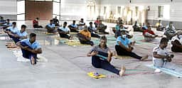 பெரம்பலூரில் உலக யோகா தினம் மாவட்ட ஆட்சியா் பங்கேற்பு