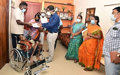 மனு அளித்த மாற்றுத்திறனாளிக்கு இரு நாள்களில் தீா்வு: ஆட்சியா் நடவடிக்கை