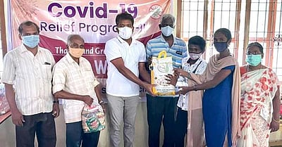 கிராமத்தினருக்கு கரோனா நிவாரண உதவி