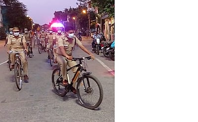 கரோனா விழிப்புணா்வு சைக்கிள் பேரணி