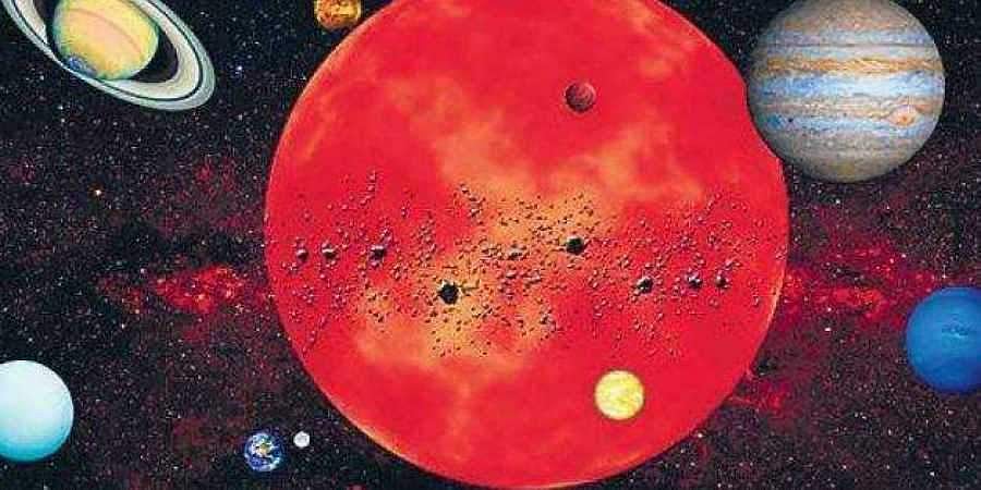 முழு ஒளி கிரக சூரியனுடன் இருள் கிரக சனி சேர்க்கை