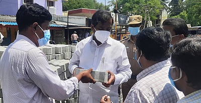 சாலை விரிவாக்கப் பணி ஆய்வு