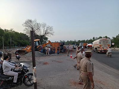 பெல் ரவுண்டானாவில் தொடரும் விபத்துகள்