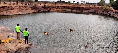 திருப்பூா் அருகே பாறைக் குழியில் மூழ்கி சிறுமி பலி