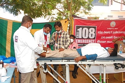 காவல் அலுவலகத்தில் மருத்துவ முகாம்