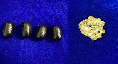 துபையிலிருந்து  சென்னைக்கு கடத்தி வரப்பட்ட ரூ.40 லட்சம் மதிப்பிலான தங்கம் பறிமுதல்