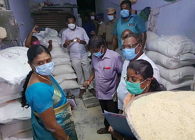 கோவில்பட்டியில் 9,500 கிலோ ரேஷன் அரிசி பறிமுதல்