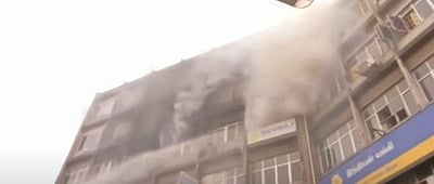 சென்னை அண்ணா சாலையில் தீ விபத்து