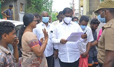 பண்ருட்டி பகுதியில் எம்எல்ஏ ஆய்வு