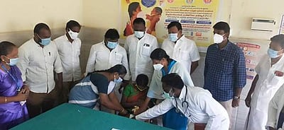 கும்மிடிப்பூண்டியில் குழந்தைகளுக்கான பிசிவி தடுப்பூசி போடும் பணி தொடக்கம்