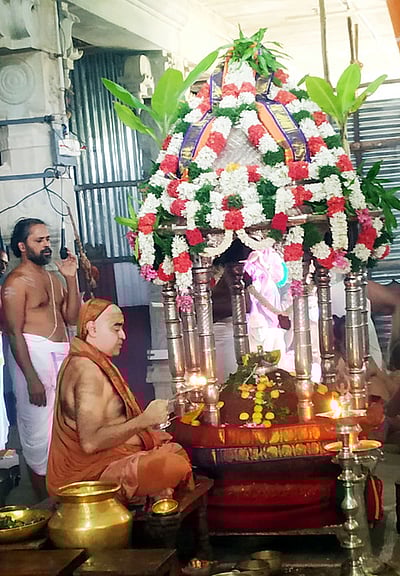 சாதுா்மாஸ்ய விரதம் தொடங்கினாா் ஸ்ரீவிஜயேந்திரா்