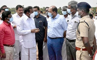 ஈரோடு சோலாரில் நவீன கட்டமைப்புடன்புதிய பேருந்து நிலையம்சு.முத்துசாமி