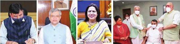 புதிய மத்திய அமைச்சா்கள் பொறுப்பேற்பு