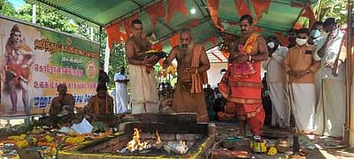 திற்பிலாங்காடு மகாதேவா் கோயிலில் மிருத்யுஞ்சய யாகம்