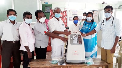 ஆரம்ப சுகாதார நிலையத்துக்கு ஆக்சிஜன் செறிவூட்டி