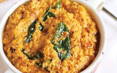 மாங்காய் தோல் துவையல் 