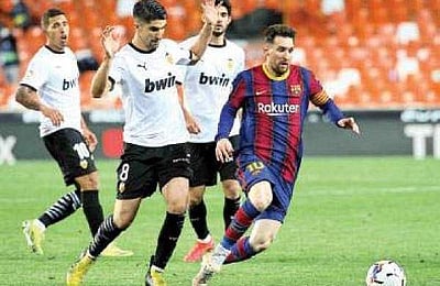 லா லிகா கால்பந்து : வெற்றியுடன் தொடங்கியது வாலென்சியா