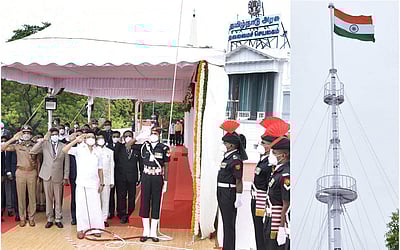 கோட்டையில் தேசியக் கொடி ஏற்றினார் முதல்வர் ஸ்டாலின் - புகைப்படங்கள்