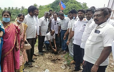 சிதம்பரம்: விடுதலைச் சிறுத்தைகள் கட்சி சார்பில் பனை விதை நடும் நிகழ்ச்சி