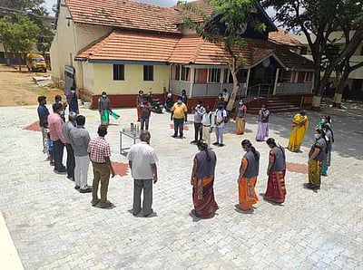 ஒசூரில் நிழலில்லா நாள் செயல்முறை விளக்கம்